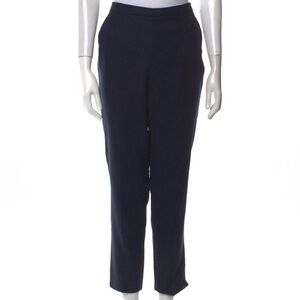 Loro Piana Navy Blue Straight Leg Pants Size 8